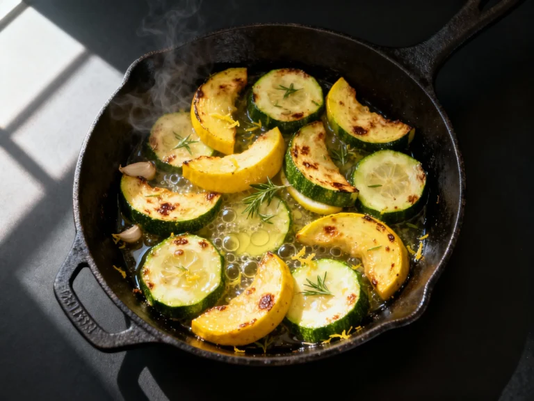 15-minute Sauteed Zucchini and Squash With Garlic and Butter
