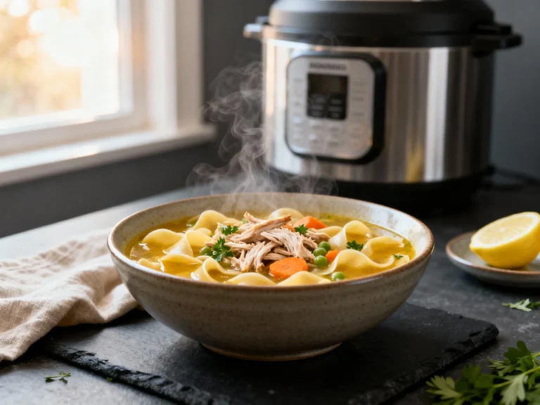 Instant Pot Leftover Turkey Soup (ready in 30 Minutes)