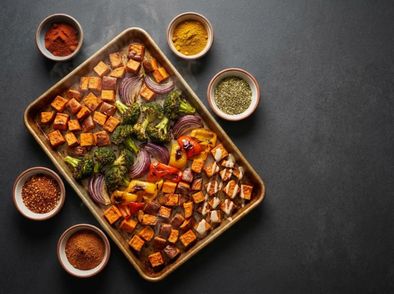 Sheet Pan Roasted Sweet Potato Recipes With Veggies (6 Seasonings)