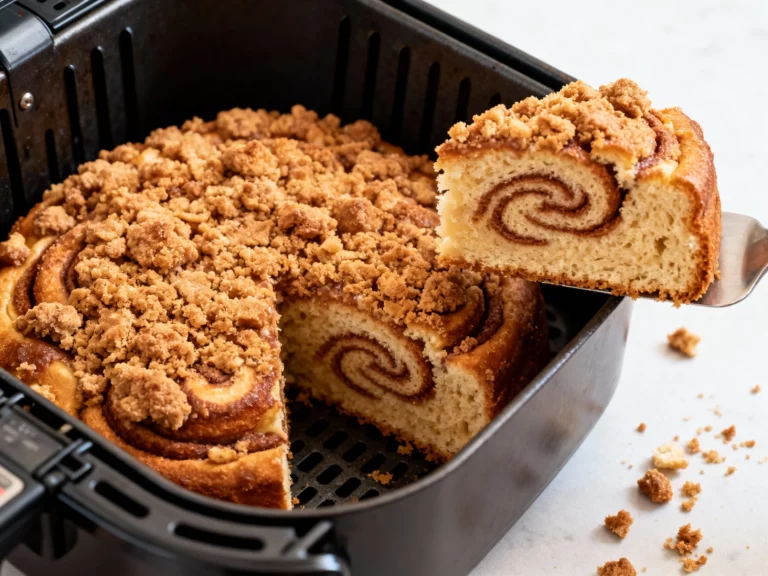 Air Fryer Cinnamon Coffee Cake Recipes With Crisp Streusel Fast