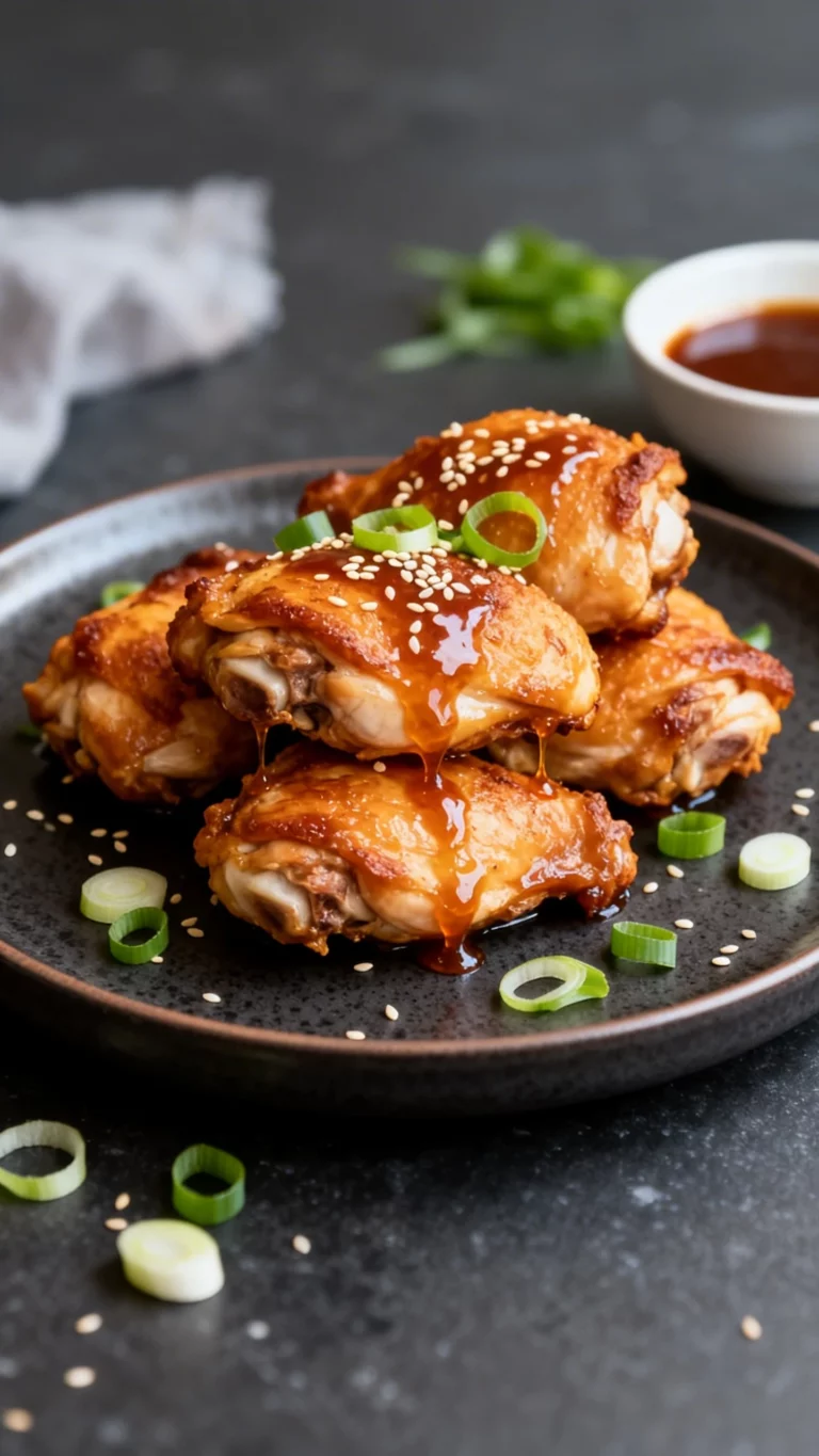 Honey Garlic Chicken Thighs Air Fryer Magic for Busy Nights