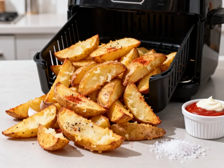 Air Fryer Potatoes Wedges That Taste Deep-fried Fast