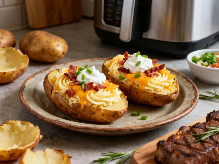 Air Fryer Twice Baked Potatoes for a Crispy, Creamy Win