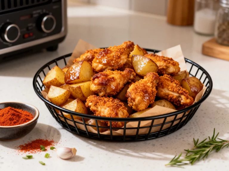 Air Fryer Chicken and Potatoes That Taste Like Takeout