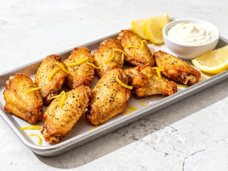Lemon Pepper Chicken Wings Recipe Air Fryer for Crisp Perfection