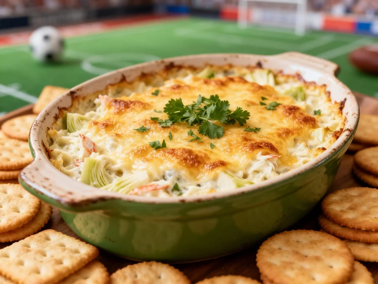 Crab Artichoke Dip That Disappears Before Halftime