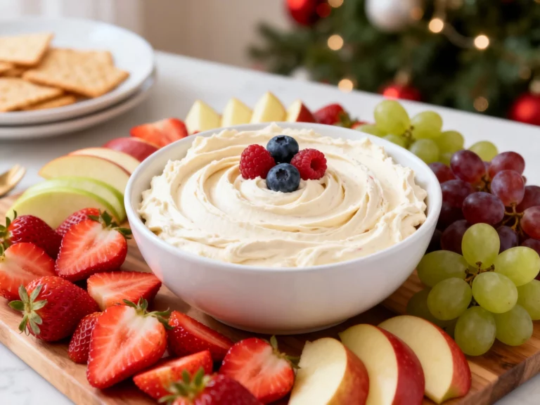 Cheesecake Fruit Dip That Disappears at Every Party