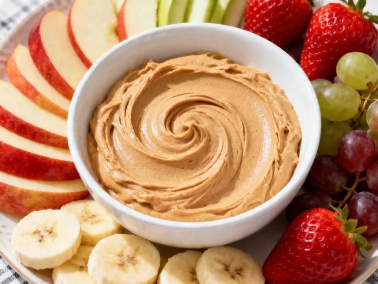 Peanut Butter Fruit Dip That Disappears at Every Party